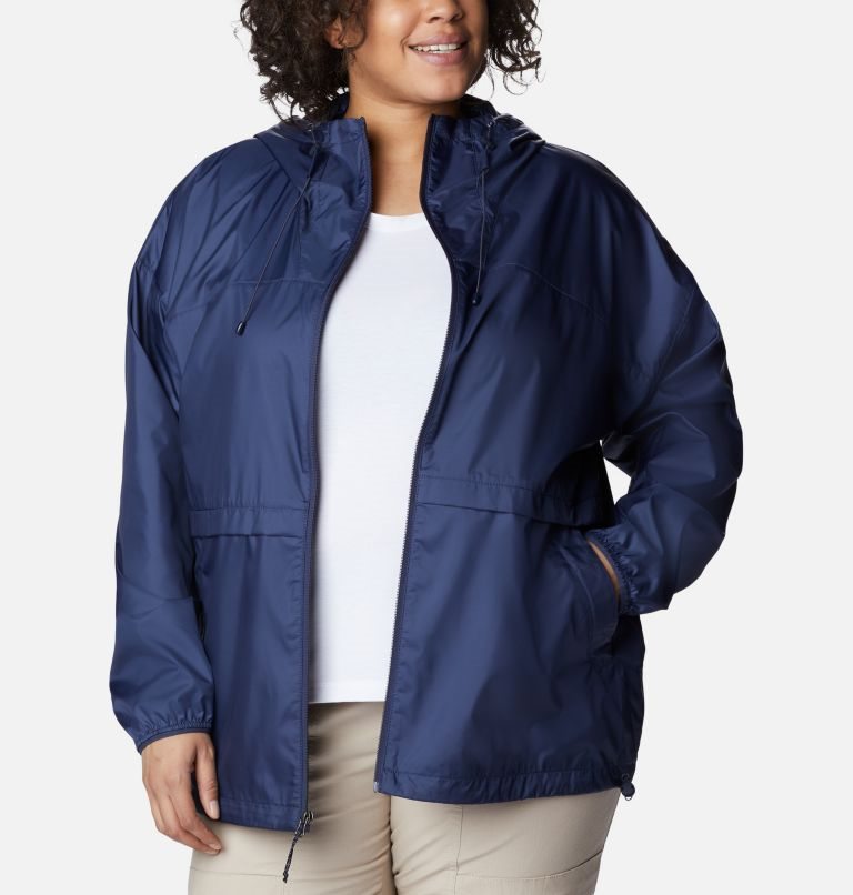 Women's Columbia Alpine Chill Windbreaker Jackets Navy | Plus Size CA-VL650